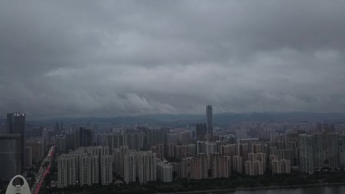 4k暴风雨前的广州乌云密布