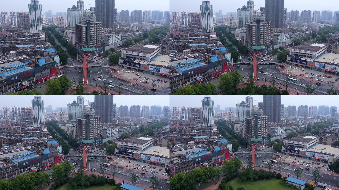 4K-原素材-襄阳大庆东路过街天桥