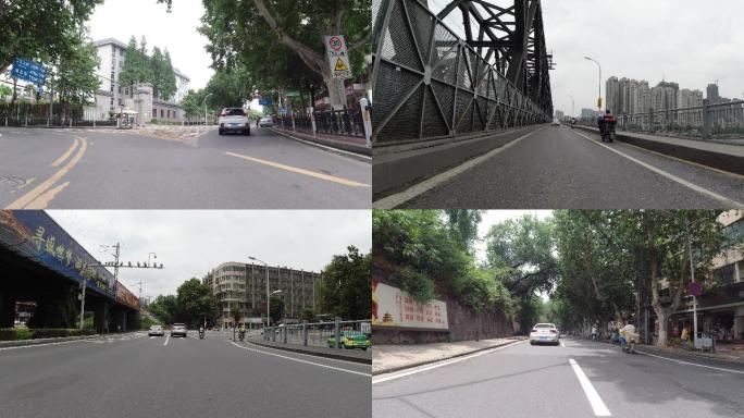 4K-原素材-襄阳道路汉江大桥