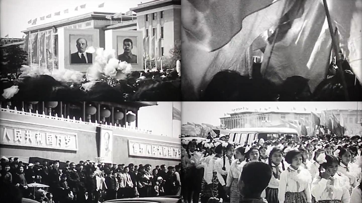 60年代北京盛大节日欢庆队伍
