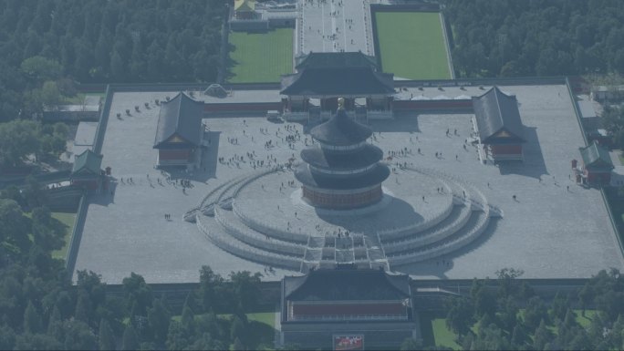 北京天坛祈年殿航拍
