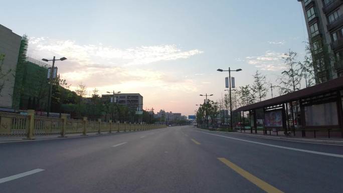 4K-襄阳襄城区城市街景2