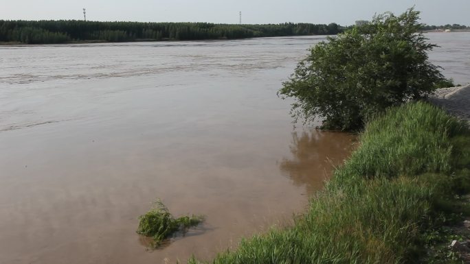 黄河河道洪水漫滩