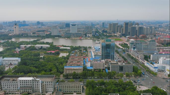 【4K】德州市新湖风景区航拍