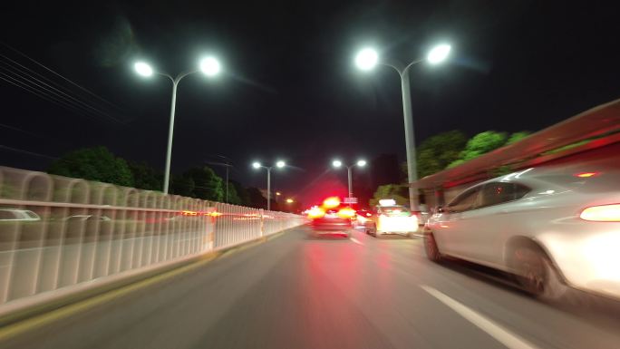 襄阳城市夜景道路