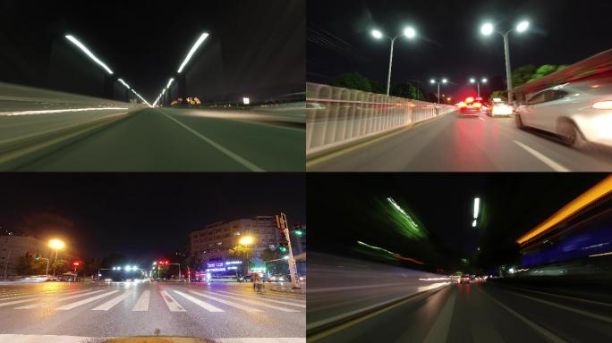 襄阳城市夜景道路