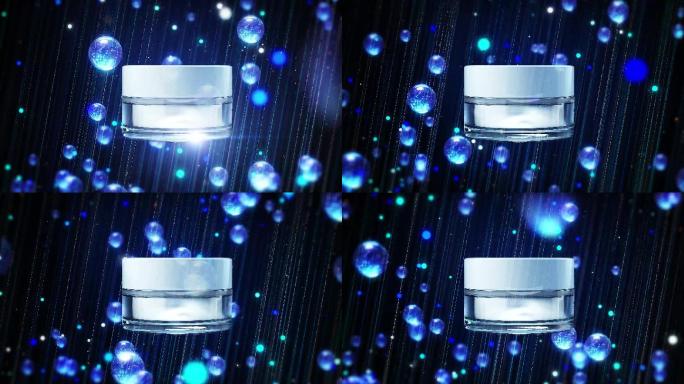 晶莹剔透水珠水晶精华分子美容美妆化妆品