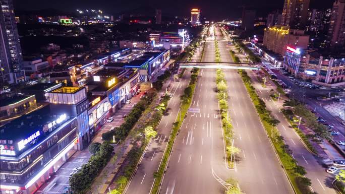 4K江门市江侨路夜景延时