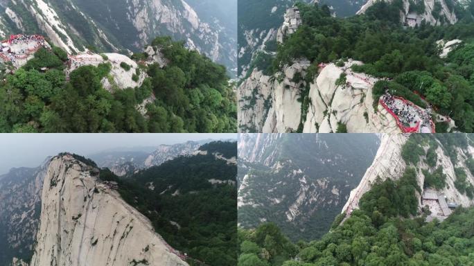 航拍华山西峰航拍华山主峰西岳华山