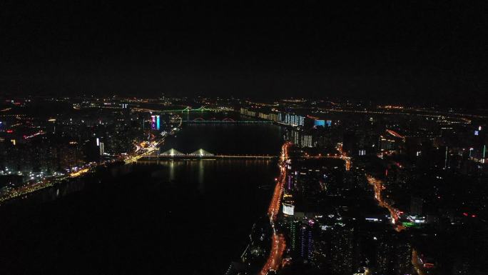 长沙城市夜景无滤镜