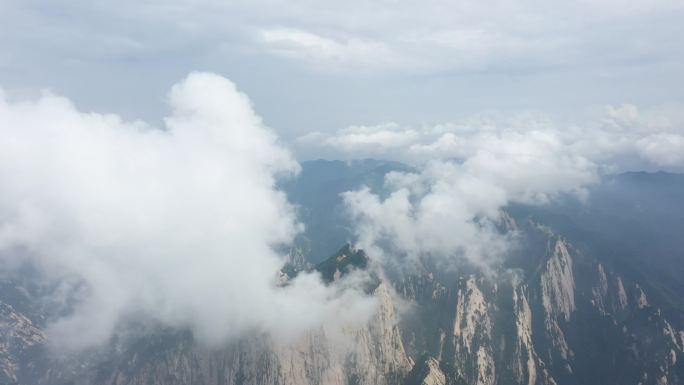 航拍华山主峰航拍华山华山西峰