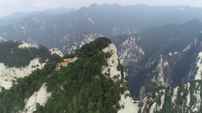 航拍华山西峰航拍华山主峰西岳华山