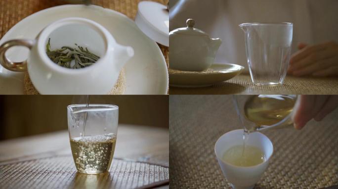 【原创可商用】茶叶白茶茶叶白毫银针冲泡