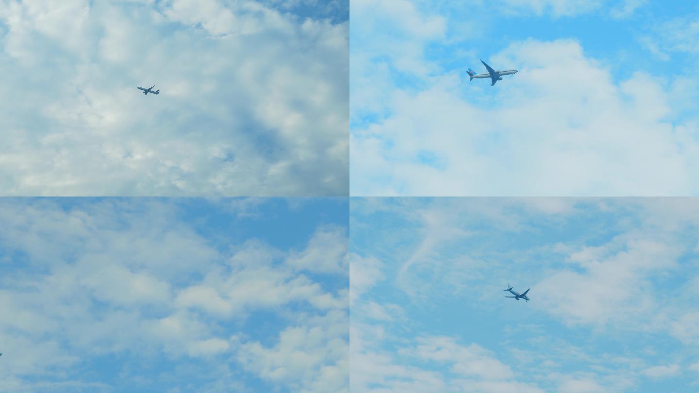 飞机飞过天空空境