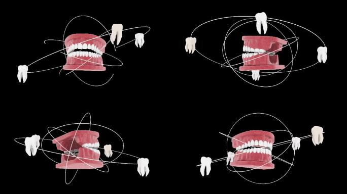 （带通道）三维科技口腔牙齿视频