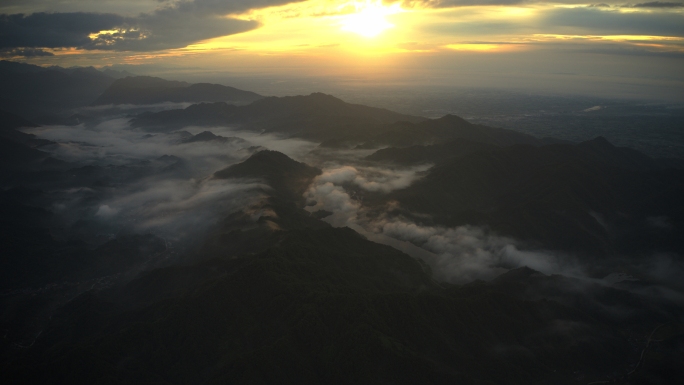 4k航拍延时云海-通用素材