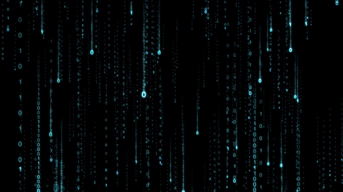 4K数字雨+透明通道循环