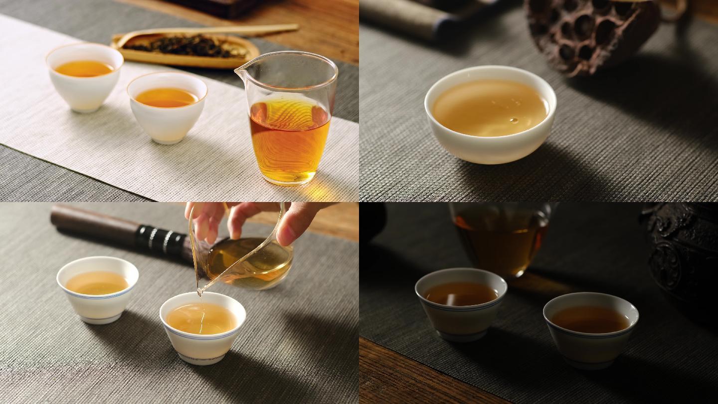 【4k】云南普洱茶汤色4k素材