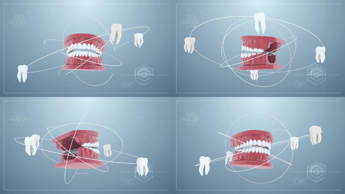 三维口腔牙齿动画展示视频