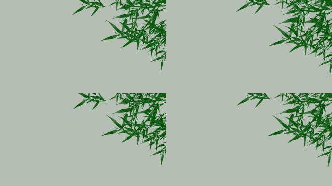 竹叶-无缝循环带透明通道