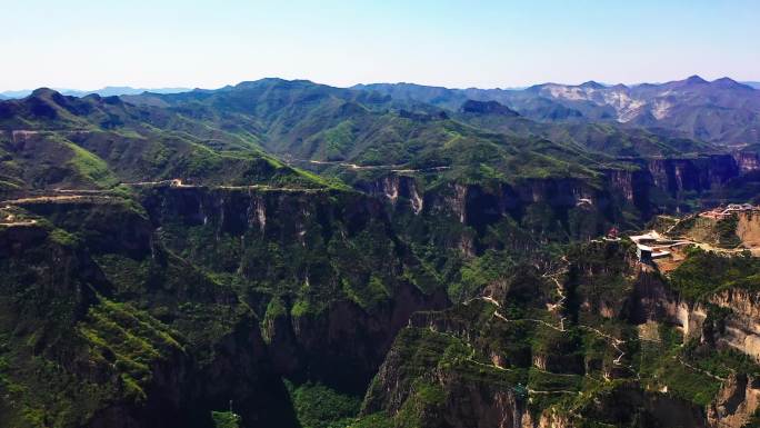 太行山大峡谷八泉峡航拍