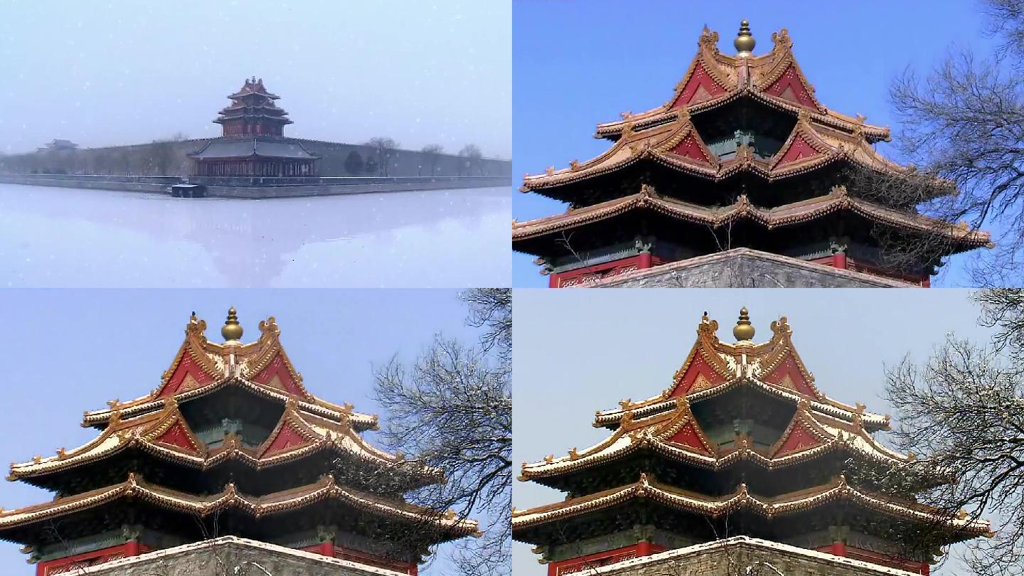 冬天雪中北京