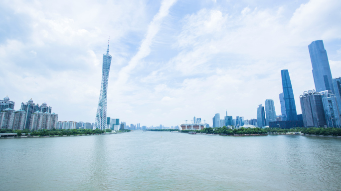 广州城市延时素材