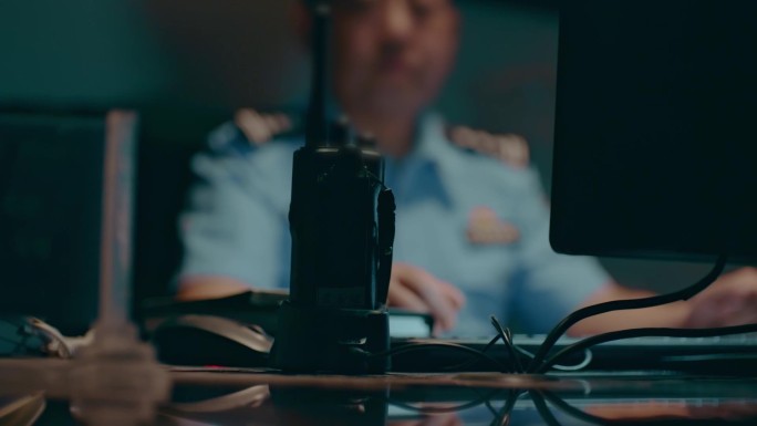 【阿莱】公安民警接警对讲机通话加班工作