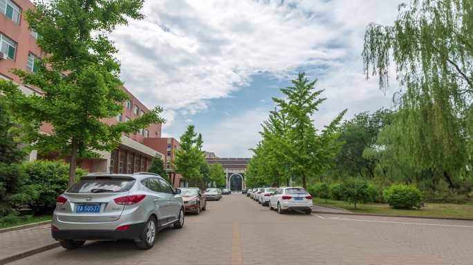 太原市城市院校风光延时