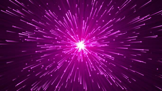 4K粉色粒子光线发散光芒视频-无缝循环