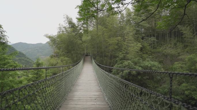 山林里的铁索桥