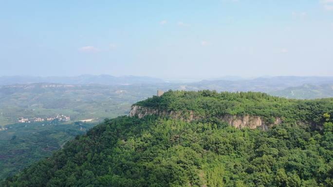 航拍山东沂水天上王城风光