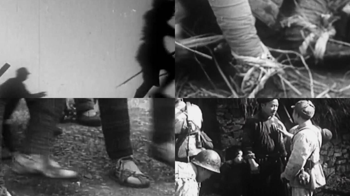 上世纪40年代解放军红军长征延安草鞋