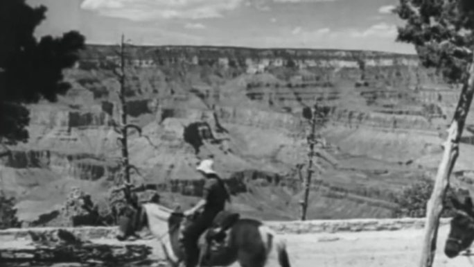 上世纪初美国亚利桑那州大峡谷