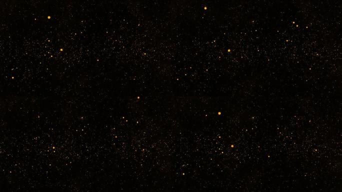 【4K宇宙背景】金色星空向前繁星璀璨震撼