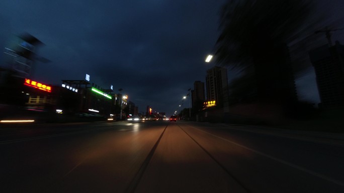 道路夜景街景
