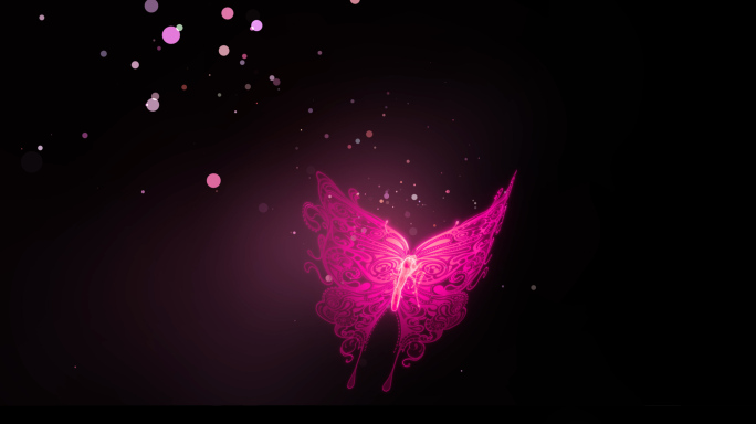 梦幻蝴蝶粒子路径2粉色