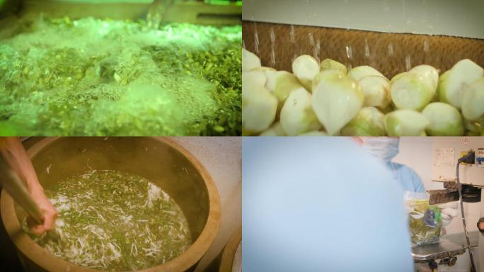 农副产品小香酸生产加工蔬菜豆制品展示