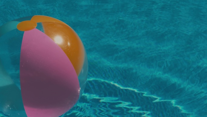 4K水池气球玩具休闲度假旅游