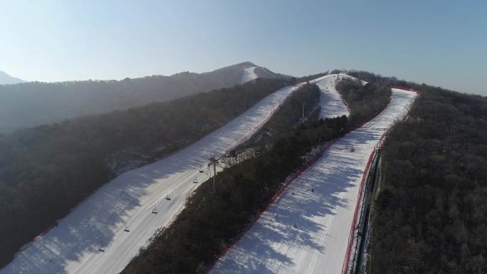 东北亚滑雪场沈阳2019盛京杯4k航拍