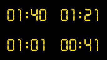 【原创4k】液晶金色2分钟倒数计时快进