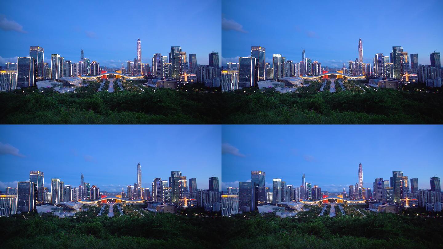 深圳市民中心夜景4K视频