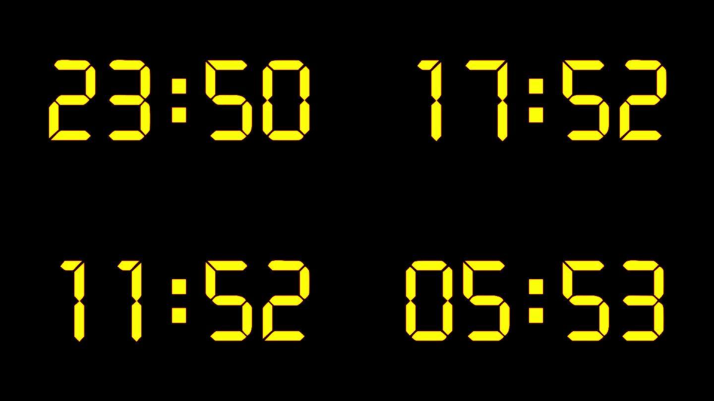 原创液晶金色30秒钟倒数计时快进