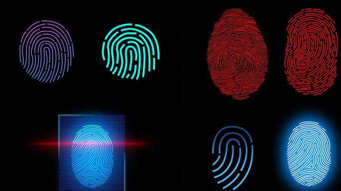 手印指纹识别智能系统透明通道