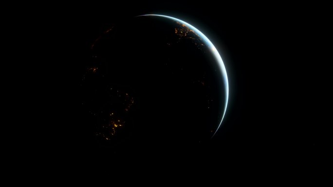 【原创】夜晚地球循环4k