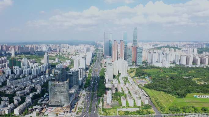 南宁市城市航拍视频4K