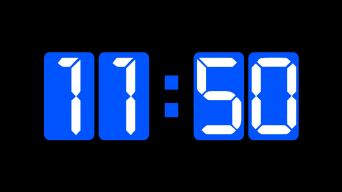 【原创】液晶蓝色方格20秒钟倒数计时视频素材