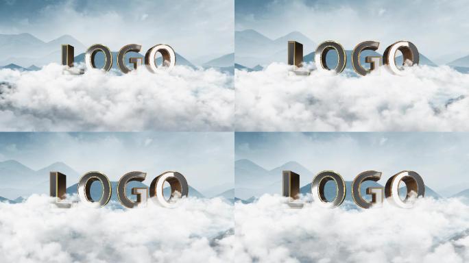 云层上的LOGO