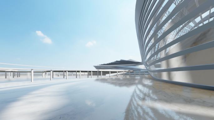 4K抽象建筑光影艺术