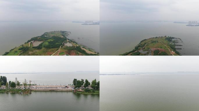 4K汤逊湖江夏汛期全景航拍